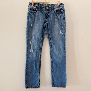 Aeropostale Distressed Skinny Jeans Size 7/8